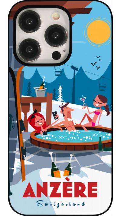 Coque iPhone 15 Pro - Anzère Mountain Jacuzzi