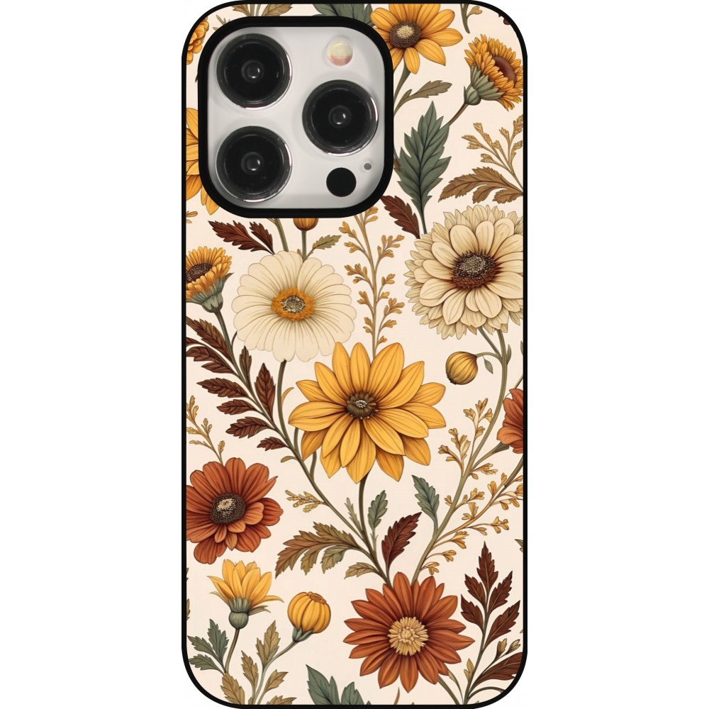iPhone 15 Pro Case Hülle - Autumn 25 Flower pattern