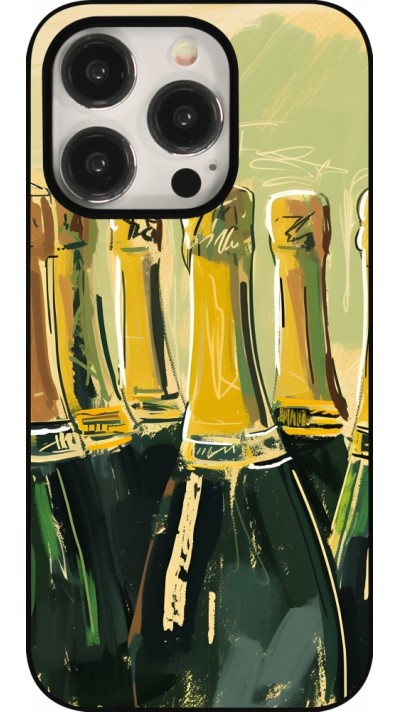 Coque iPhone 15 Pro - Champagne peinture