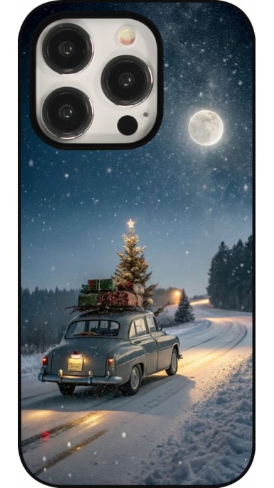 Coque iPhone 15 Pro - Christmas 25 Car with Tree Xmas