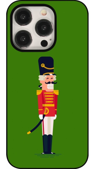 Coque iPhone 15 Pro - Christmas 25 Nutcracker Green
