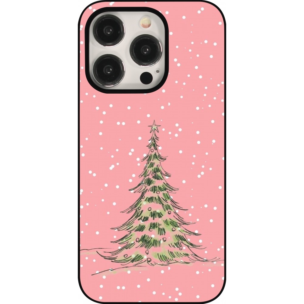 Coque iPhone 15 Pro - Christmas 25 Pink Tree