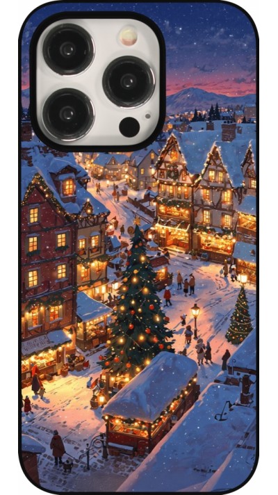 Coque iPhone 15 Pro - Christmas 25 Xmas Village