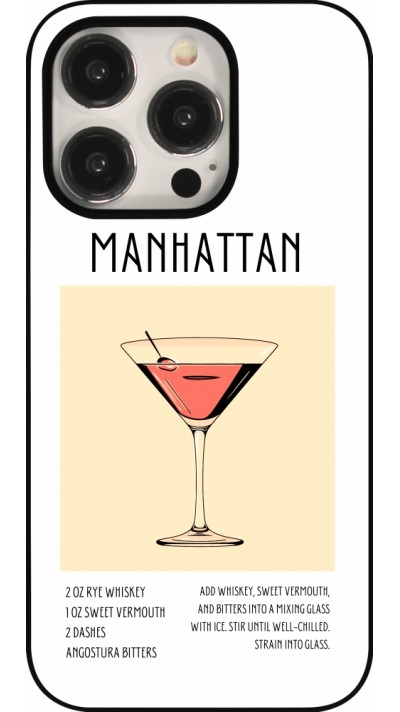 Coque iPhone 15 Pro - Cocktail recette Manhattan