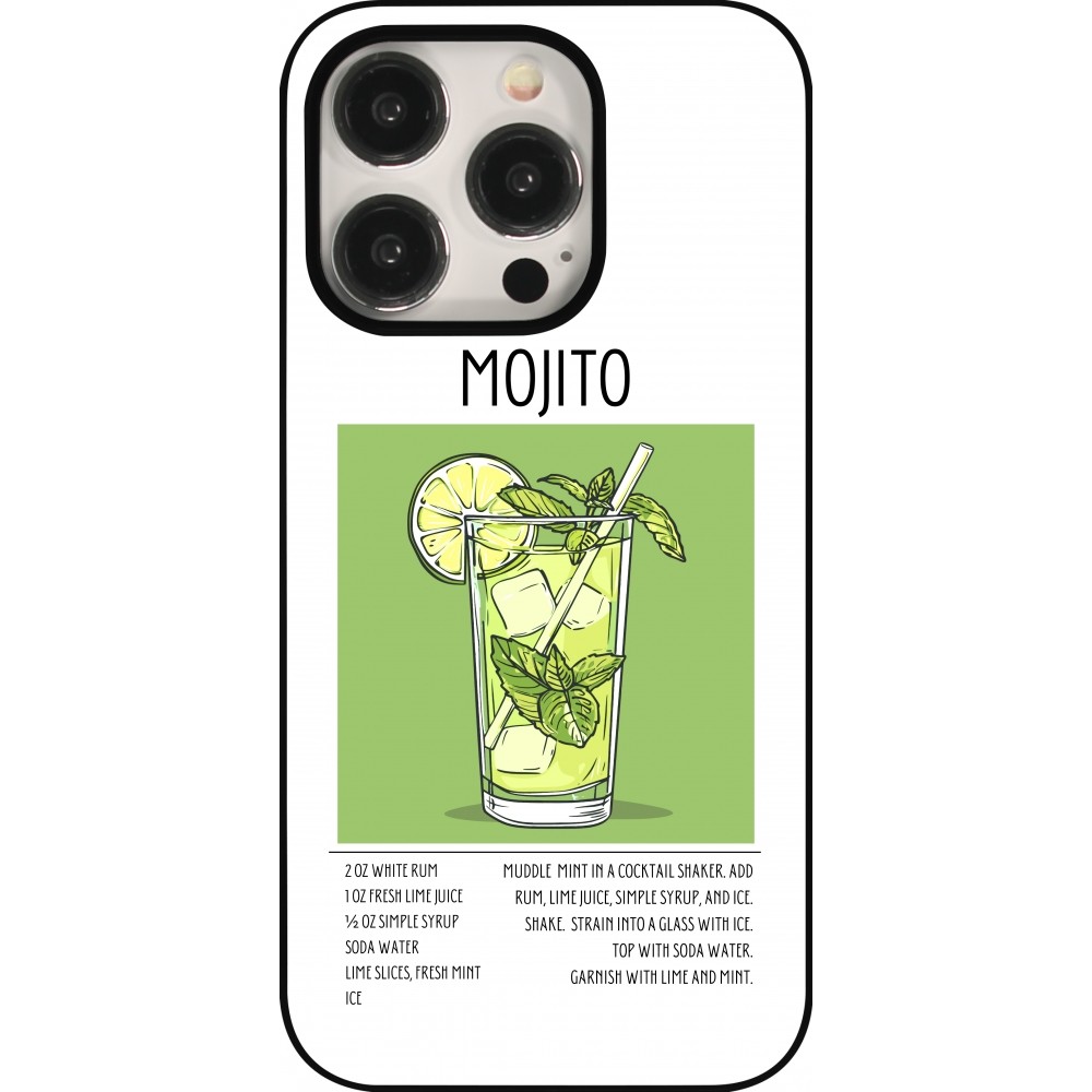 Coque iPhone 15 Pro - Cocktail recette Mojito