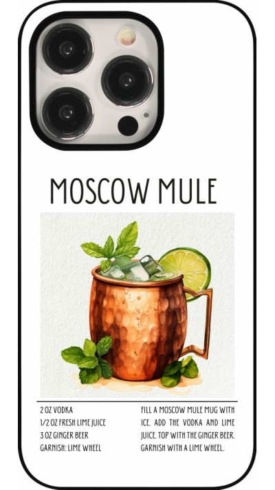 Coque iPhone 15 Pro - Cocktail recette Moscow Mule