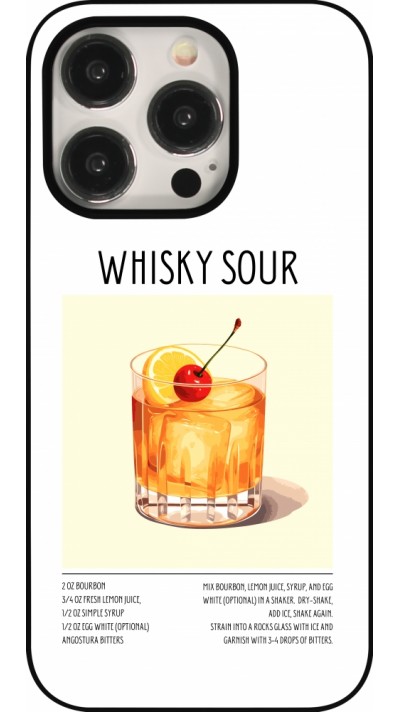 Coque iPhone 15 Pro - Cocktail recette Whisky Sour