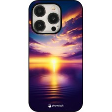 iPhone 15 Pro Case Hülle - Sonnenuntergang gelb violett