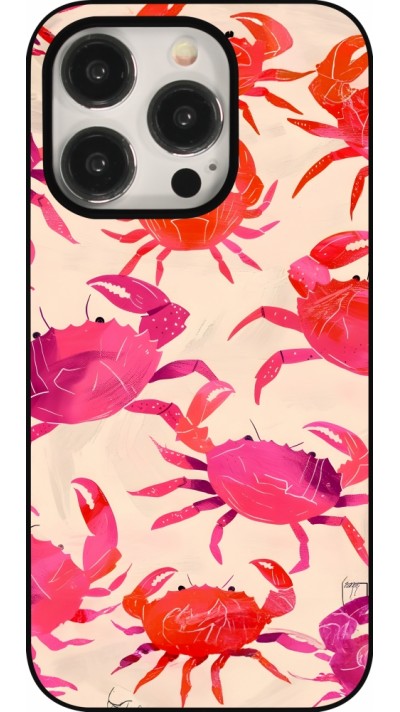 Coque iPhone 15 Pro - Crabs Paint