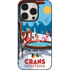 iPhone 15 Pro Case Hülle - Crans-Montana Mountain Jacuzzi