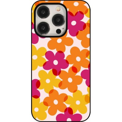 Coque iPhone 15 Pro - Easter 2024 yellow orange pink flowers