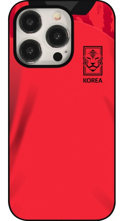 Coque iPhone 15 Pro - Maillot de football Corée du Sud 2022 personnalisable