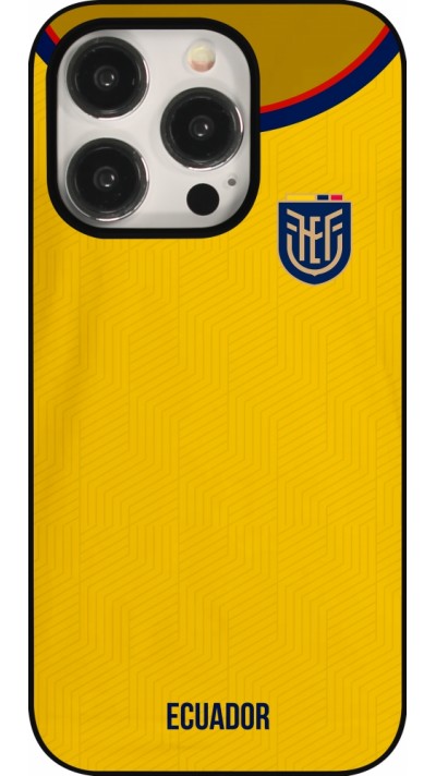Coque iPhone 15 Pro - Maillot de football Equateur 2022