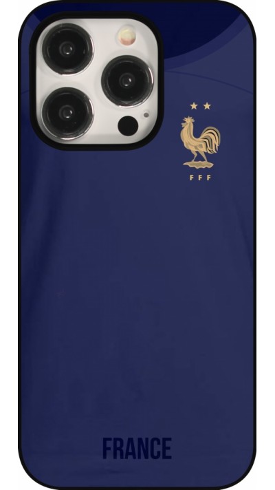 Coque iPhone 15 Pro - Maillot de football France 2022 personnalisable