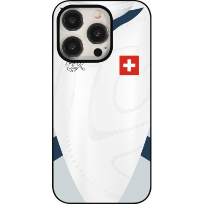 iPhone 15 Pro Case Hülle - Schweiz Away personalisierbares Fussballtrikot