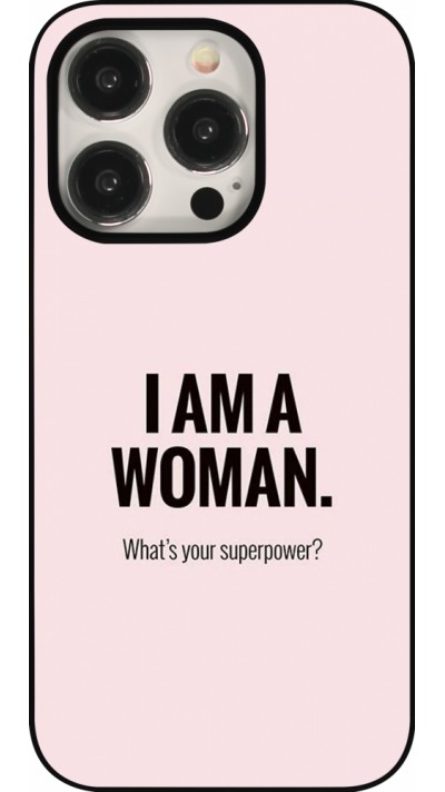 Coque iPhone 15 Pro - I am a woman