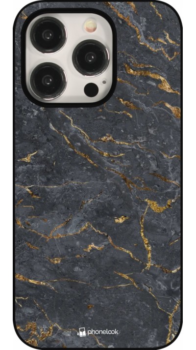 Coque iPhone 15 Pro - Grey Gold Marble