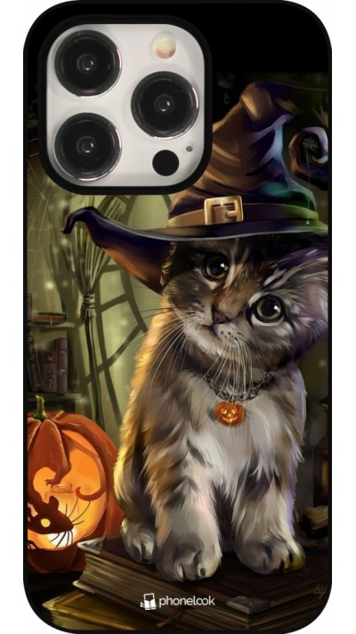 Coque iPhone 15 Pro - Halloween 21 Witch cat