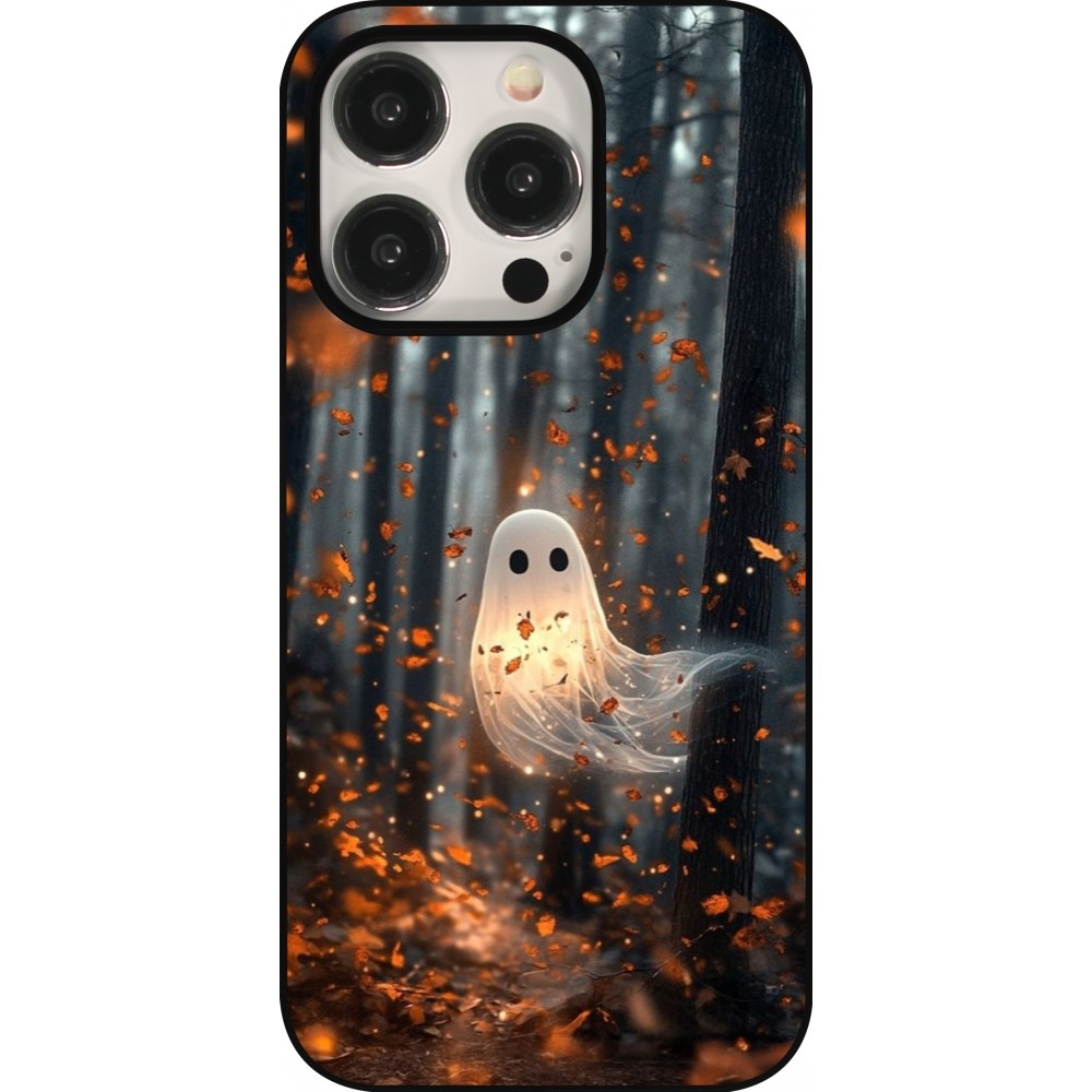 Coque iPhone 15 Pro - Halloween 2025 Ghost in the forest