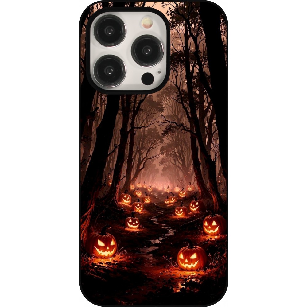 Coque iPhone 15 Pro - Halloween 2025 Road of Terrifying Pumpkins