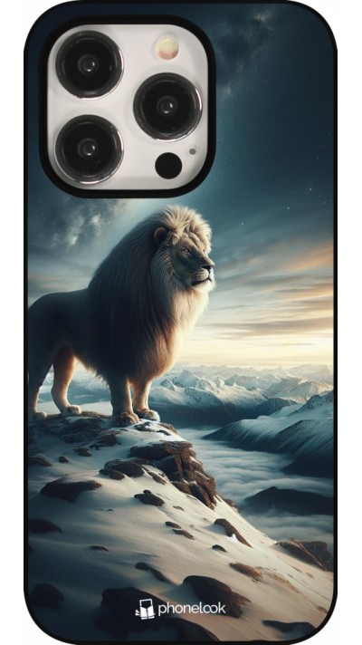 Coque iPhone 15 Pro - Le lion blanc