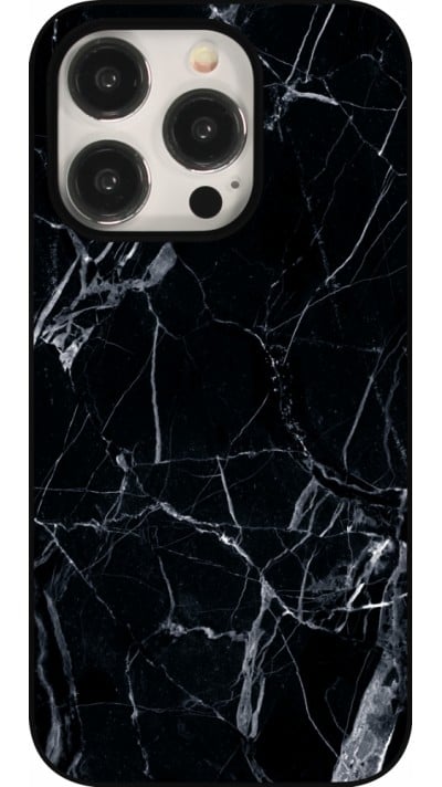 Coque iPhone 15 Pro - Marble Black 01