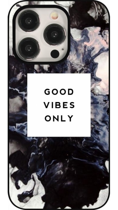 Coque iPhone 15 Pro - Marble Good Vibes Only