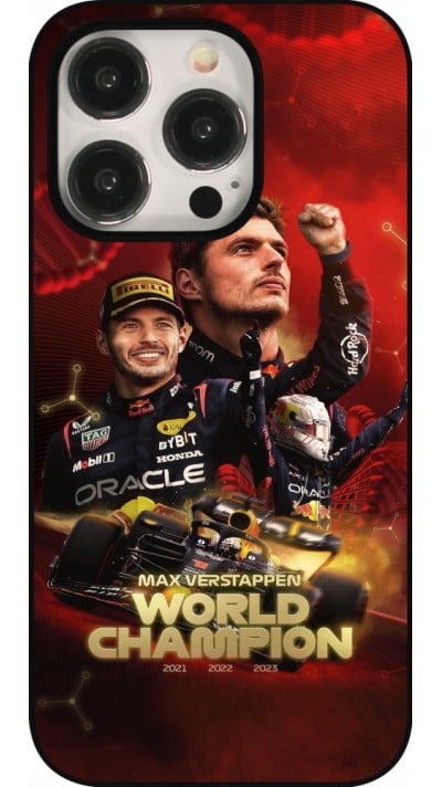 iPhone 15 Pro Case Hülle - Max Verstappen Champion 2023