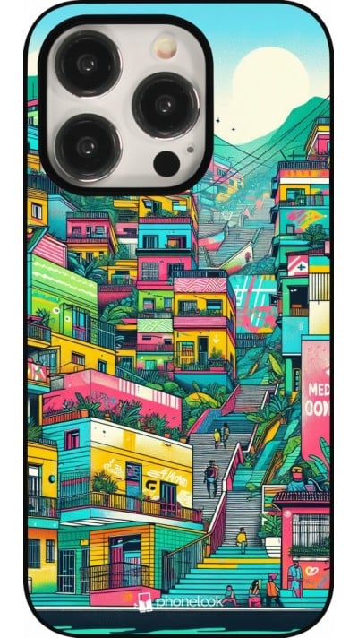iPhone 15 Pro Case Hülle - Medellin Comuna 13 Kunst