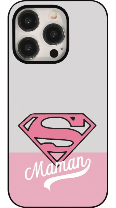 iPhone 15 Pro Case Hülle - Mom 2024 Super hero maman