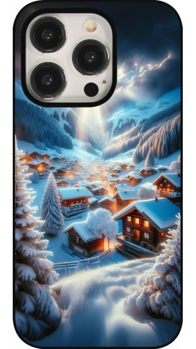 Coque iPhone 15 Pro - Mont Neige Lumière