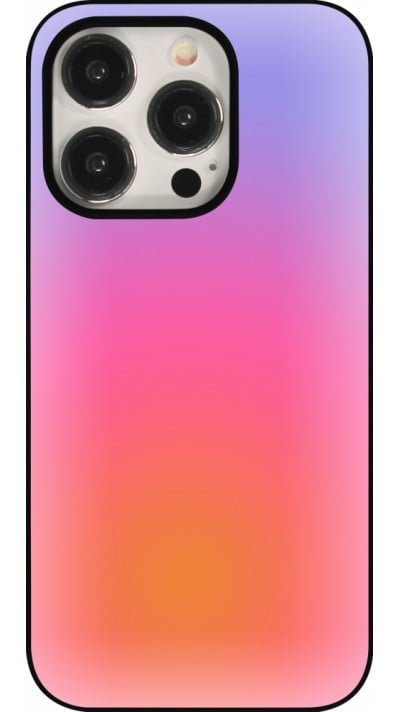 Coque iPhone 15 Pro - Orange Pink Blue Gradient