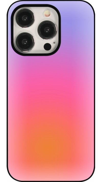 Coque iPhone 15 Pro - Orange Pink Blue Gradient