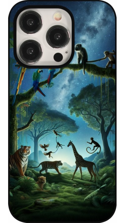 iPhone 15 Pro Case Hülle - Paradies der exotischen Tiere