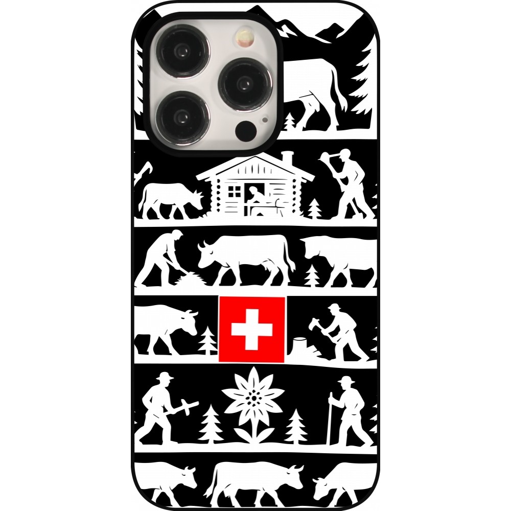 iPhone 15 Pro Case Hülle - Poya Schweiz 1 schwarz