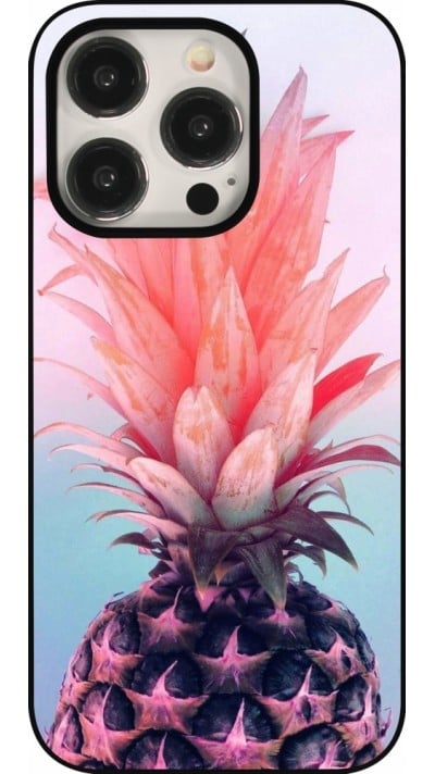 Coque iPhone 15 Pro - Purple Pink Pineapple