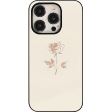 iPhone 15 Pro Case Hülle - Rosa Sand Minimalistisch