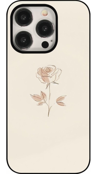 iPhone 15 Pro Case Hülle - Rosa Sand Minimalistisch