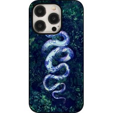 iPhone 15 Pro Case Hülle - Snake Blue Anaconda