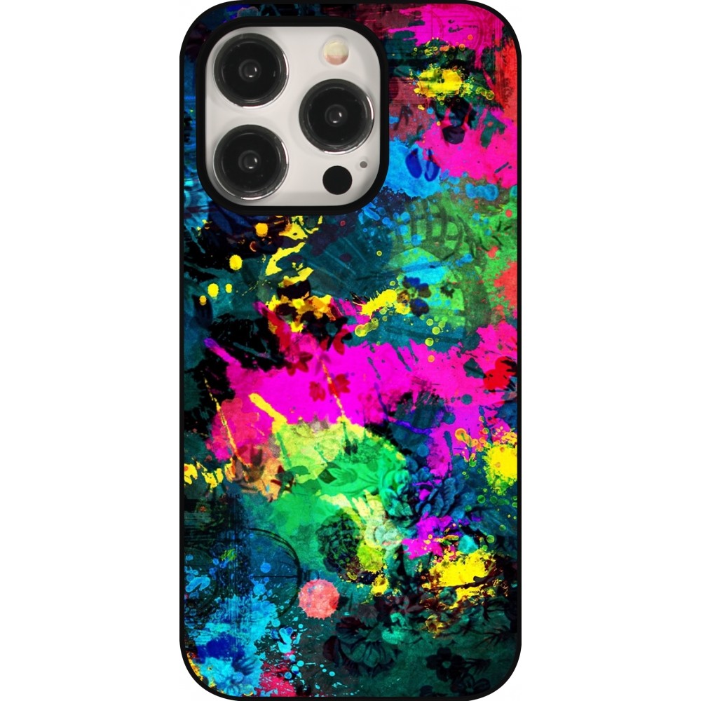 iPhone 15 Pro Case Hülle - Splash paint