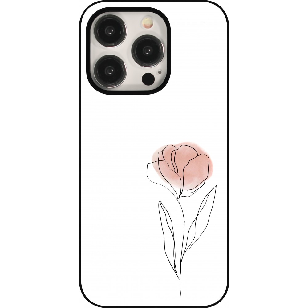 Coque iPhone 15 Pro - Spring 23 minimalist flower
