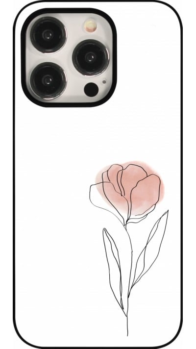 iPhone 15 Pro Case Hülle - Spring 23 minimalist flower