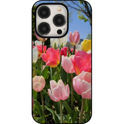Coque iPhone 15 Pro - Tulips Spring 2026