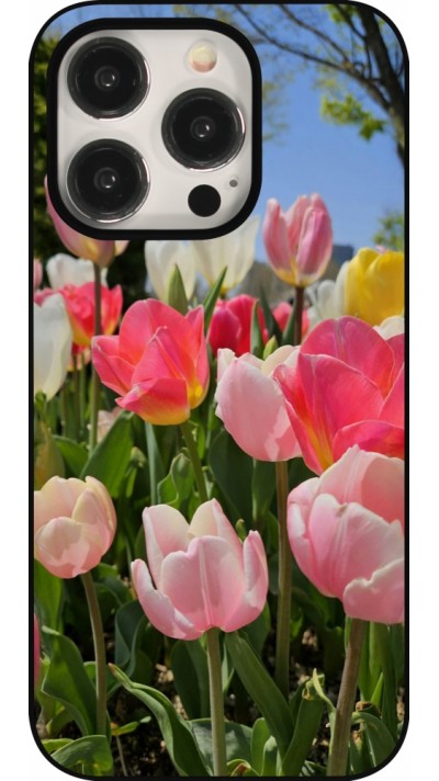 Coque iPhone 15 Pro - Tulips Spring 2026