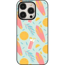Coque iPhone 15 Pro - Summer 2025 Pattern citron