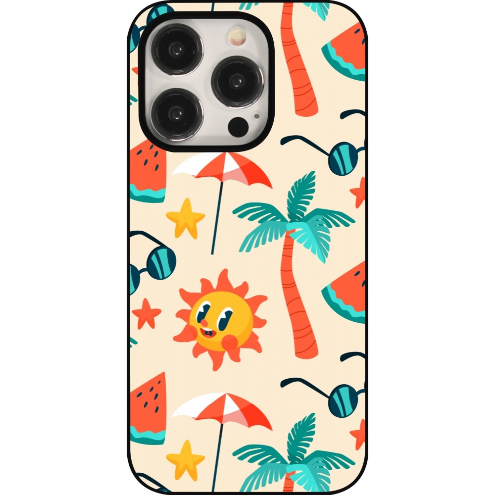 Coque iPhone 15 Pro - Summer 2025 Pattern soleil