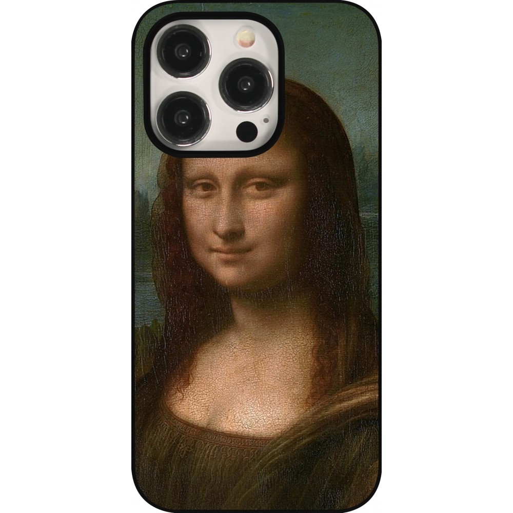 Coque iPhone 15 Pro - Tableau art - La Joconde - Léonard de Vinci