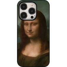 Coque iPhone 15 Pro - Tableau art - La Joconde - Léonard de Vinci