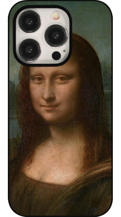 Coque iPhone 15 Pro - Tableau art - La Joconde - Léonard de Vinci