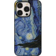 Coque iPhone 15 Pro - Tableau art - La Nuit étoilée - Van Gogh